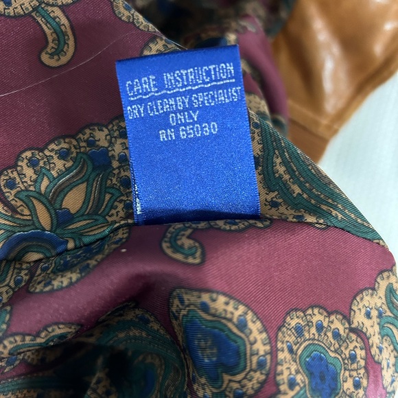 Grant men’s genuine, leather jacket, tan color - Picture 13 of 15